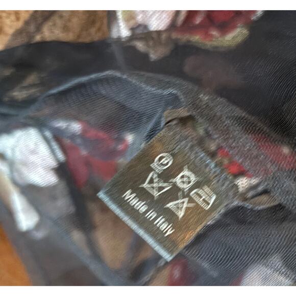 Simone Rocha 2015 Embroidered Tulle Midi Dress Black Floral UK 8 US 4 S Small - Picture 8 of 10